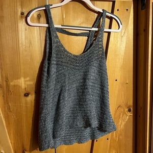 American eagle grey knitted tank top.